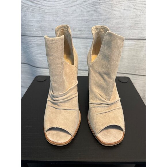 Kristin Cavallari Chinese Laundry Beige Peep-Toe Ankle Booties Size 7.5 - Picture 1 of 6